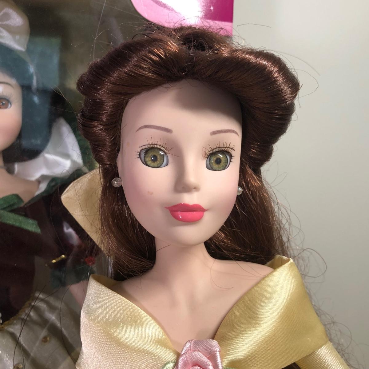 LOT 12M Disney Brass Key Keepsake Porcelain Dolls Snow White NIB Belle no box EstateSales