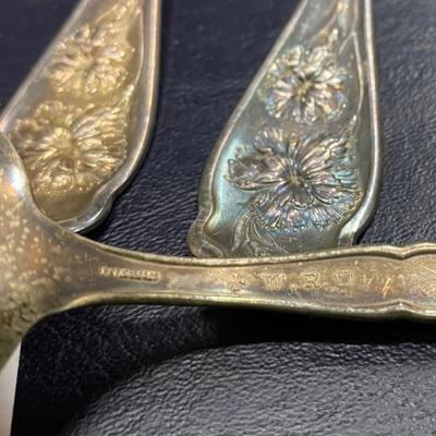 Vintage 1908 WR Keystone Carnations Spoons