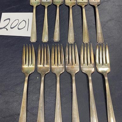 Vintage Colonial Pure Silver Plate Forks