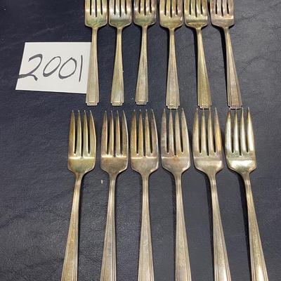 Vintage Colonial Pure Silver Plate Forks