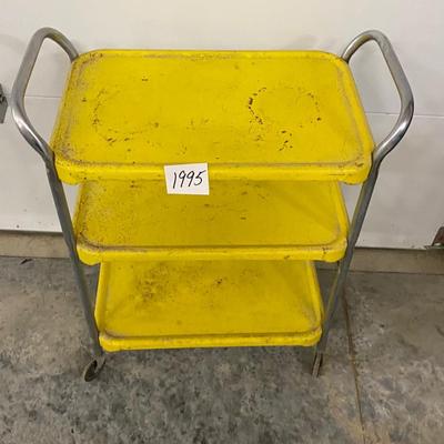 Vintage Yellow Cosco Cart