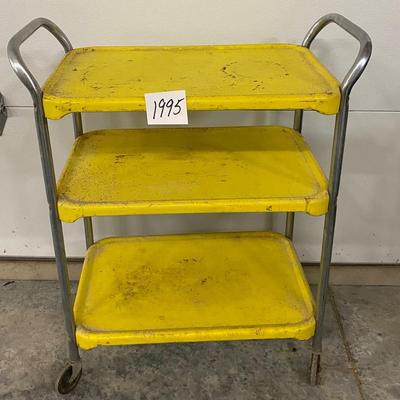 Vintage Yellow Cosco Cart