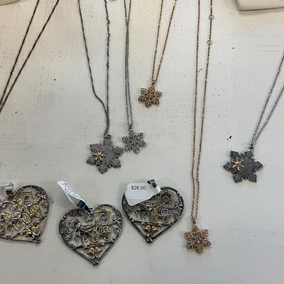 415 Lot of Christmas, Reindeer Necklaces