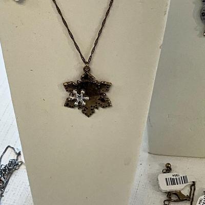 415 Lot of Christmas, Reindeer Necklaces