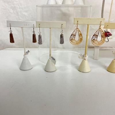 416 Lot of Assorted Gold and Silver Tone Earrings