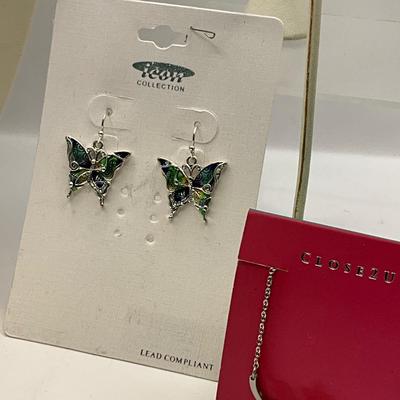 420 Large Silver Tone Butterfly Jewelry Lot