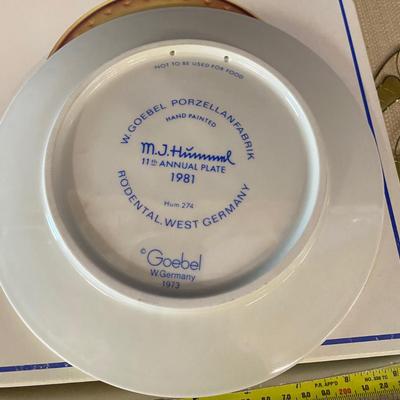 Hummel 1981 Plate