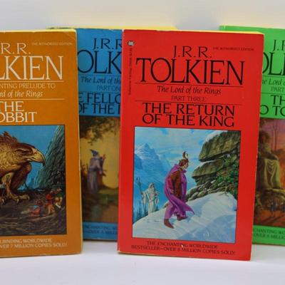 Vintage J.R.R. Tolkien - The Hobbit & The Lord of the Rings Book Set -