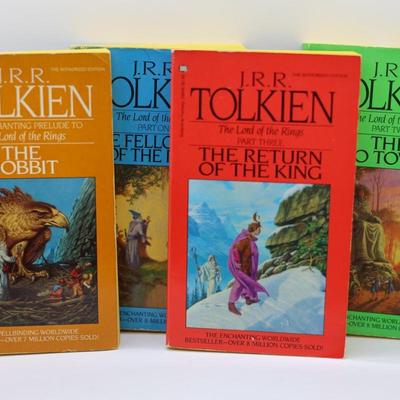 Vintage J.R.R. Tolkien - The Hobbit & The Lord of the Rings Book Set -