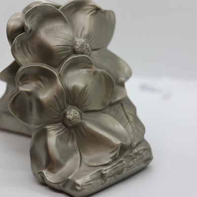 Pair of Artistic Flower Bookends