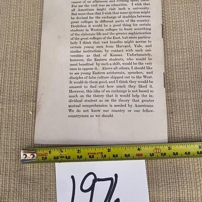 1914 A Little Visit to KU Book