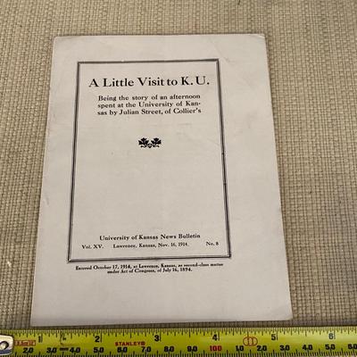 1914 A Little Visit to KU Book