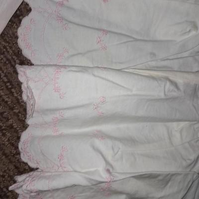 Vintage embroidered baby clothes dresses / gowns