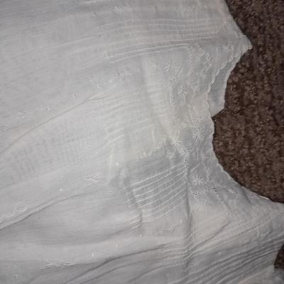 Vintage embroidered baby clothes dresses / gowns