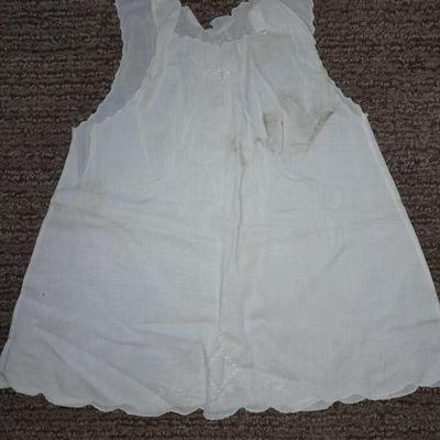 Vintage embroidered baby clothes dresses / gowns
