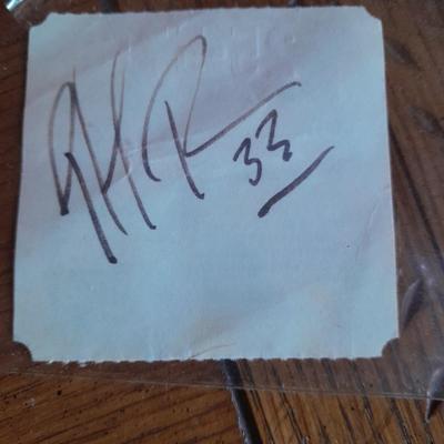 Patrick Roy # 33 Signed parking Check