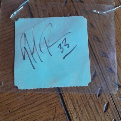 Patrick Roy # 33 Signed parking Check