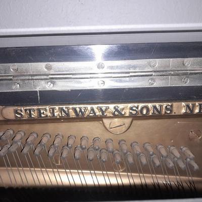 Antique Steinway & Sons, New York, Ebonized Wood Upright Piano, 1876