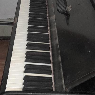 Antique Steinway & Sons, New York, Ebonized Wood Upright Piano, 1876