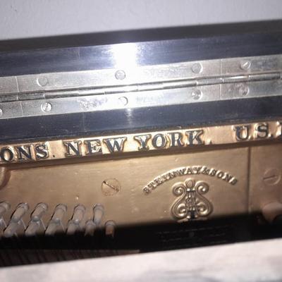 Antique Steinway & Sons, New York, Ebonized Wood Upright Piano, 1876