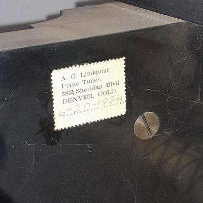 Antique Steinway & Sons, New York, Ebonized Wood Upright Piano, 1876