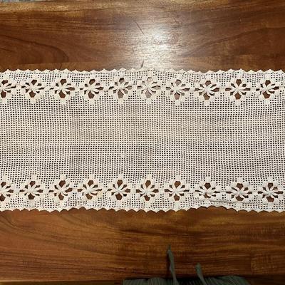 Variety of Crochet Table Runners, Doilies, etc.
