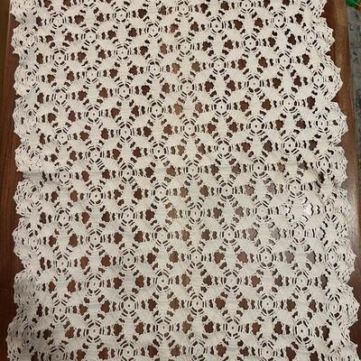 Variety of Crochet Table Runners, Doilies, etc.