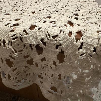 Variety of Crochet Table Runners, Doilies, etc.
