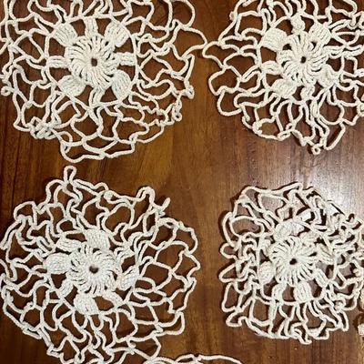 Variety of Crochet Table Runners, Doilies, etc.