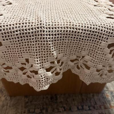 Variety of Crochet Table Runners, Doilies, etc.