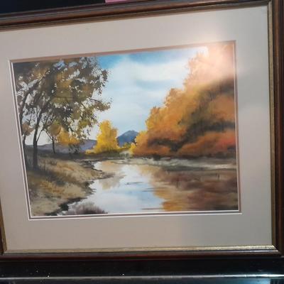 Mary Weiss Signed original Autumn watercolor