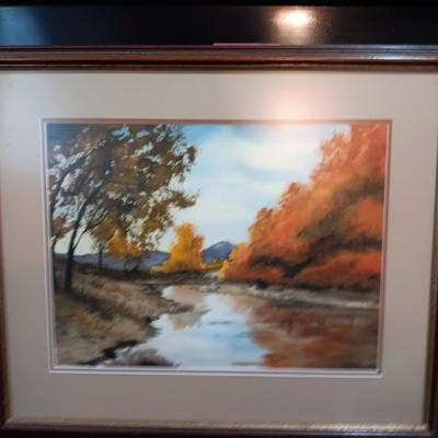 Mary Weiss Signed original Autumn watercolor
