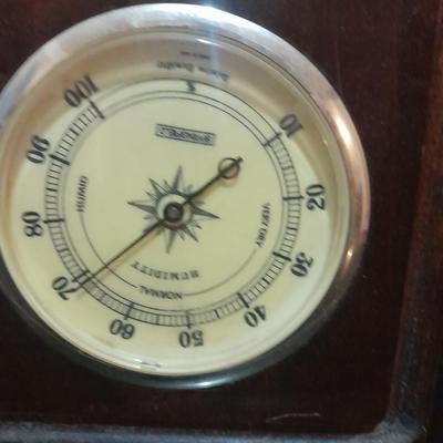 Vintage wood framed wall mount Springfield Barometer