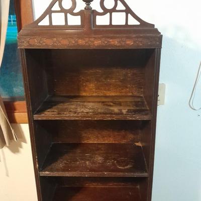 Antique solid wood Cupboard with bookshelf