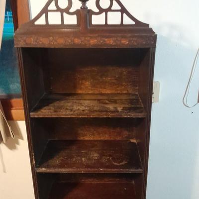 Antique solid wood Cupboard with bookshelf