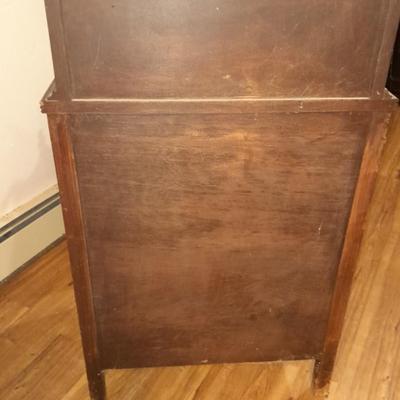 Antique solid wood Cupboard with bookshelf