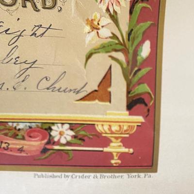 1888 Marriage Certificate