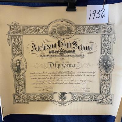 1908 Atchison High School Diploma