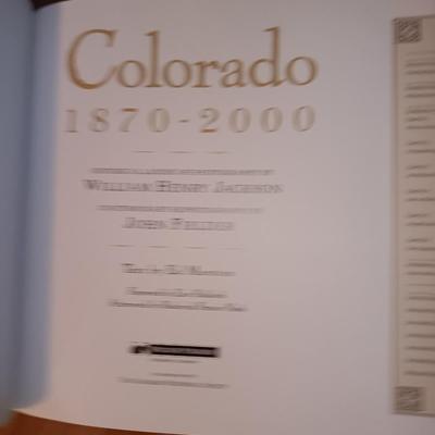 Hardback Colorado 1870 - 2000 W.H. Jackson and Late John Fielder book