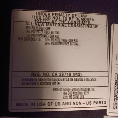Ashley Furniture Industries faux leather couch