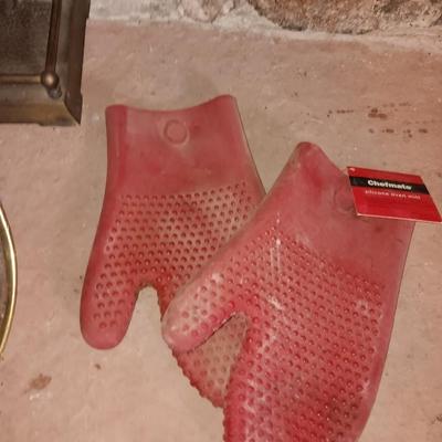 Fireplace tools with wood holder