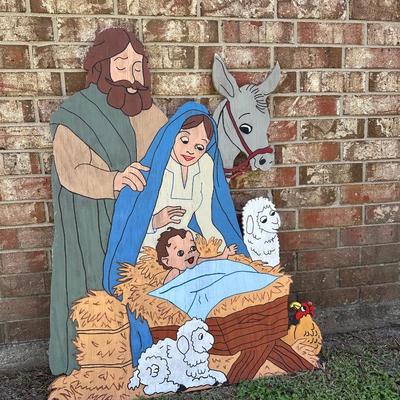 Outdoor Christmas Nativity Scene