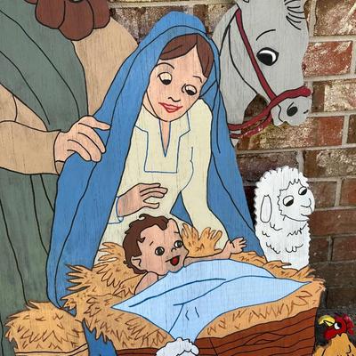 Outdoor Christmas Nativity Scene