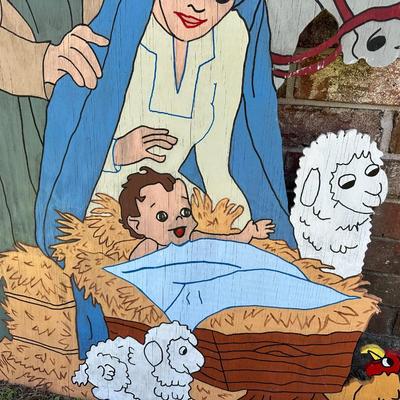 Outdoor Christmas Nativity Scene