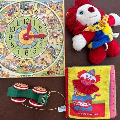 Vintage Puzzle, Soft Book, Music Toy & Pull Car