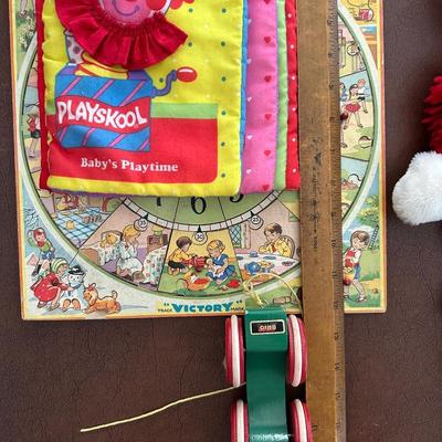 Vintage Puzzle, Soft Book, Music Toy & Pull Car