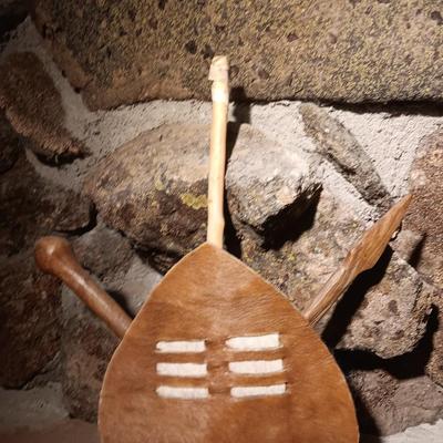 Vintage African Tribal Hand-Crafted fur Shield