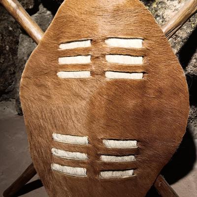 Vintage African Tribal Hand-Crafted fur Shield