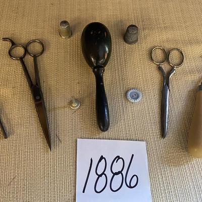 Scissors and Darning Tool