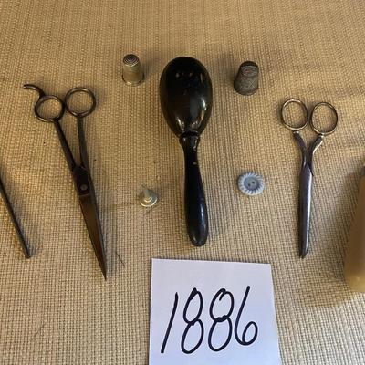 Scissors and Darning Tool